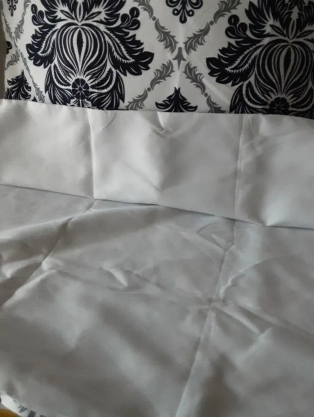 Decorative Navy Gray and White Throw Pillow Cover Set